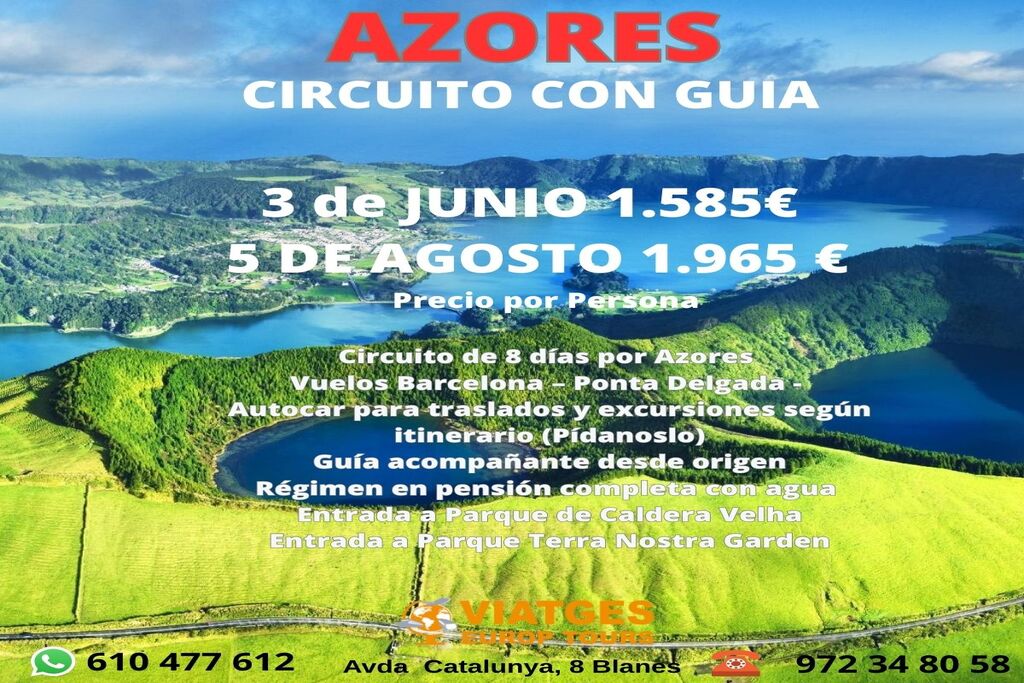 AZORES CON GUIA